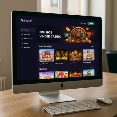 Vinder Casino - Desktop Platform Design - Danish Interface